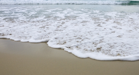 Waves on sandy beach