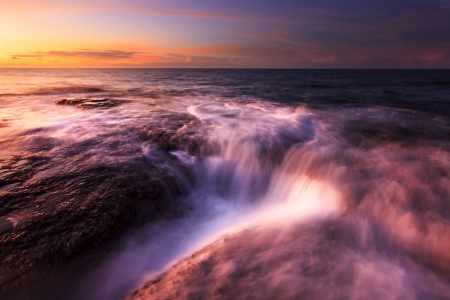 Seascape at the Tip of Borneo, Sabah, Malaysiaの写真素材