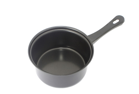 Stewpot with non sticky coating isolated on whiteの写真素材