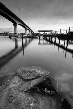 Black and white fine art landscapeの写真素材