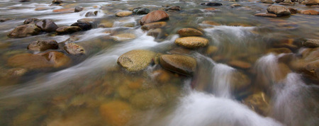 Long exposure of flowing stream