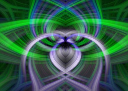 Colorful symmetrical abstract twirl effect for backgroundの写真素材