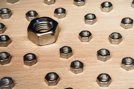 nuts on the tableの写真素材