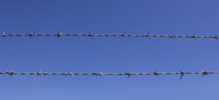 Barbed wireの写真素材