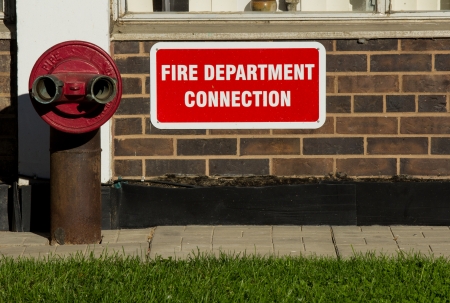 Fire department connectionの写真素材