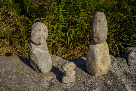Family of rocksの写真素材