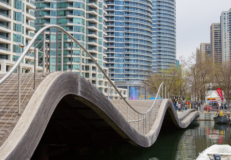 TORONTO, CANADA- 18TH MAY 2014  Part of the Simcoe Wavedeck in Torontoのeditorial素材