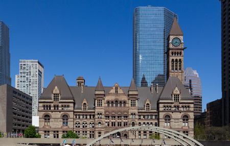 TORONTO, CANADA - 24TH MAY 2014  The outside of Old City Hall in Downtown Toronto during the dayのeditorial素材