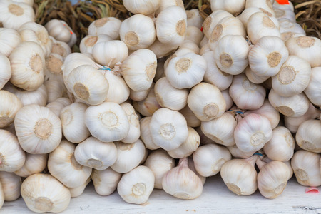 Garlic Cloves at a Marketの写真素材