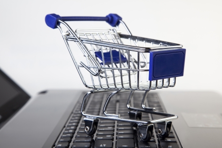 online shopping - shopping cartの写真素材