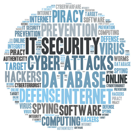 IT SECURITY word cloudの写真素材