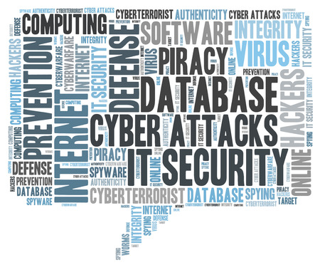 IT SECURITY word cloudの写真素材