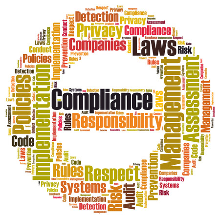 Compliance word cloudの写真素材