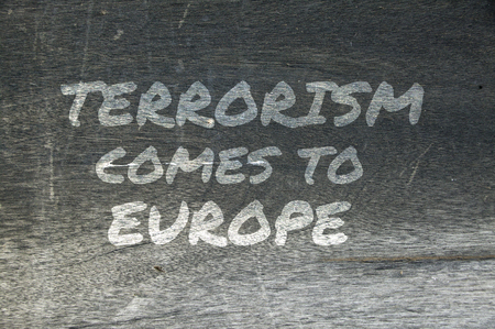 Terrorism hits Heart of Europeの写真素材