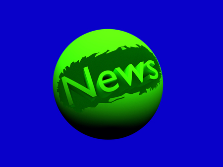 news ball 3d renderedの写真素材