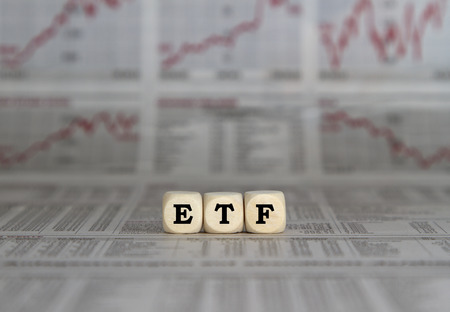 ETF exchange trades fundsの写真素材