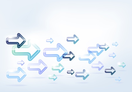 Glossy arrows design with place for text のイラスト素材