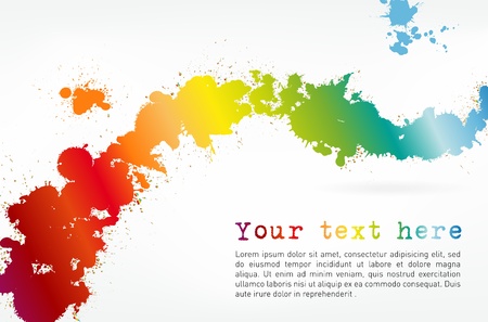 Colorful splash background with place for textのイラスト素材
