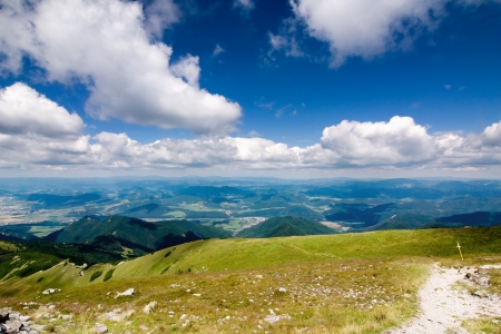Summer mountain ridge - National park Little Fatra - Slovakia Europeの写真素材