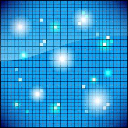 Shiny blue mosaic background のイラスト素材