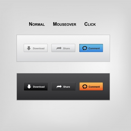 Set of buttons のイラスト素材