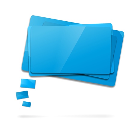 Abstract glossy speech bubbles のイラスト素材