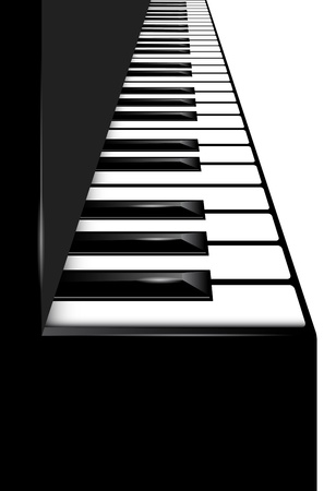 Vector piano keyboardのイラスト素材