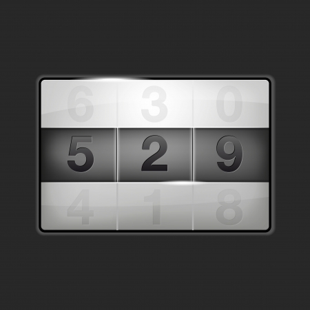Abstract counter or combination lock  のイラスト素材