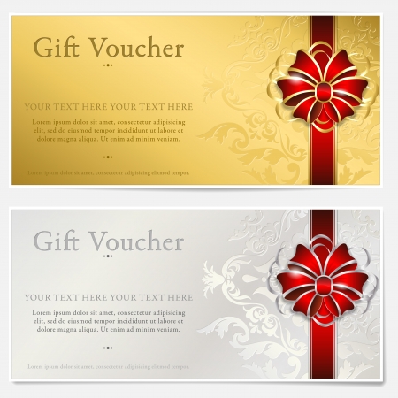 Gold and silver gift voucher Gold and silver gift voucher