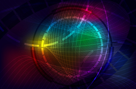 Abstract shiny lines background - vector illustrationのイラスト素材