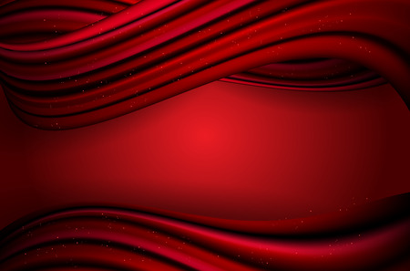 Abstract red wavy background with place for your textのイラスト素材