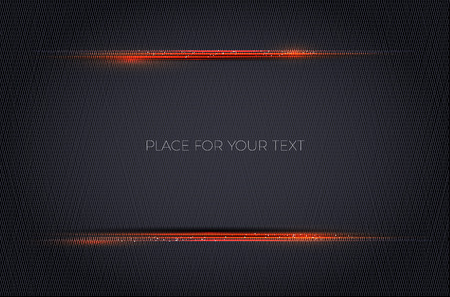 Abstract dark background with fine texture, shiny lines and place for your text - vector illustrationのイラスト素材