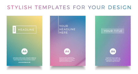 Set of abstract stylish background coverのイラスト素材