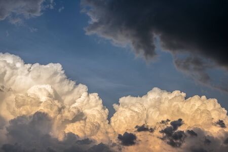 Amazing dramatic sky with storm clouds - natural background