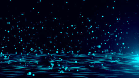 Illustration of abstract rain, light, water level - background for your design