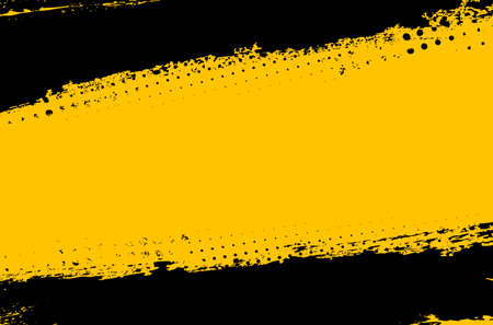 Black and yellow grungy background with place for your text - vector illustrationのイラスト素材
