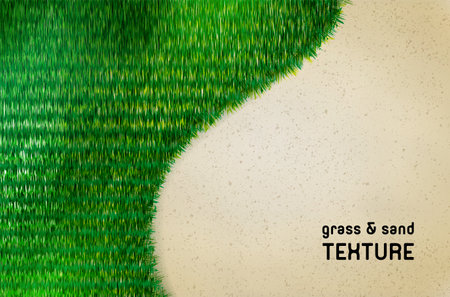 Abstract grass and sand texture with copy space - vector illustrationのイラスト素材