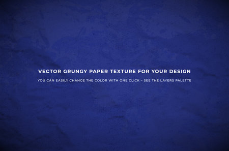 Blue grungy crumpled paper texture background. You simply change color. Vector illustration.のイラスト素材