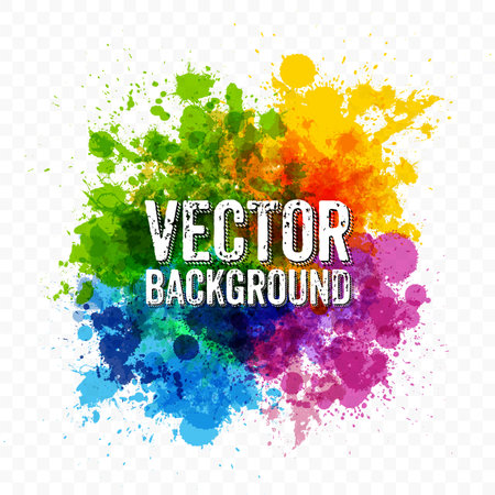 Abstract background from color splashes for your design - vector illustrationのイラスト素材