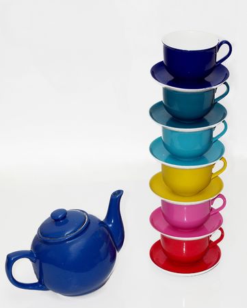 Color cupsの写真素材