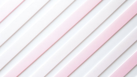 Modern white background with thin pink diagonal stripes, simple and lovely design for light, friendly presentationsの素材