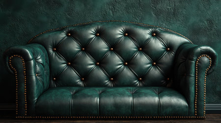 Dark hunter green background with leather-like texture for premium masculine appealの素材