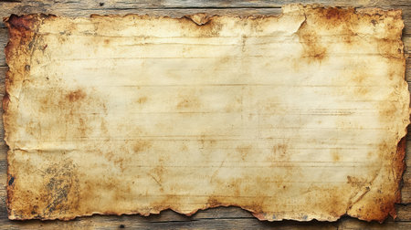 Old Receipt Paper - A blank vintage receipt-style paper with subtle yellowing and natural texture variations.の素材
