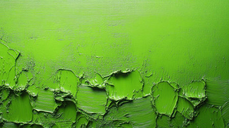 Vibrant lime green solid color backdrop with slight imperfections for organic authenticityの素材