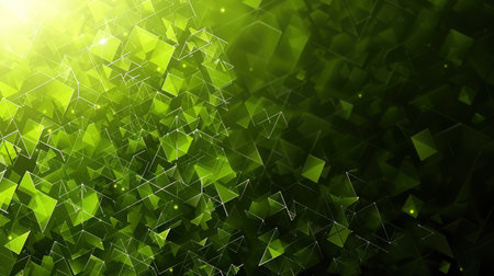 Clean geometric pattern background in shades of green, abstract shapes with modern, balanced designの素材