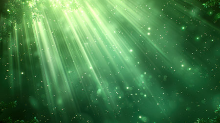 Minimalistic bright green textured background with gentle bokeh effects, perfect for presentation slidesの素材