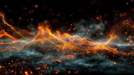 Minimalistic bright green textured background with gentle bokeh effects, perfect for presentation slidesの素材