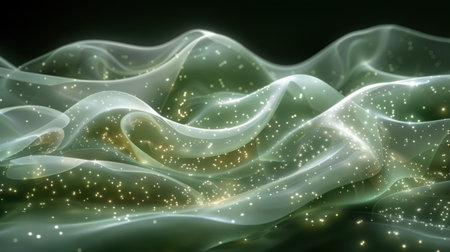 Smooth mint green background with subtle light gradients, clean and modern, perfect for text overlaysの素材