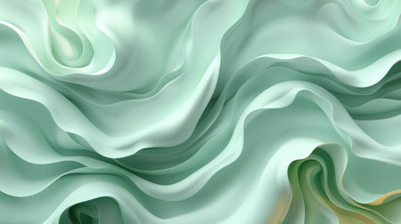 Smooth mint green background with subtle light gradients, clean and modern, perfect for text overlaysの素材