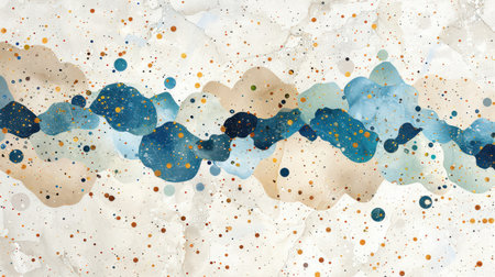 Elegant terrazzo pattern with beige cement and scattered pastel blue and ivory stone flecksの素材